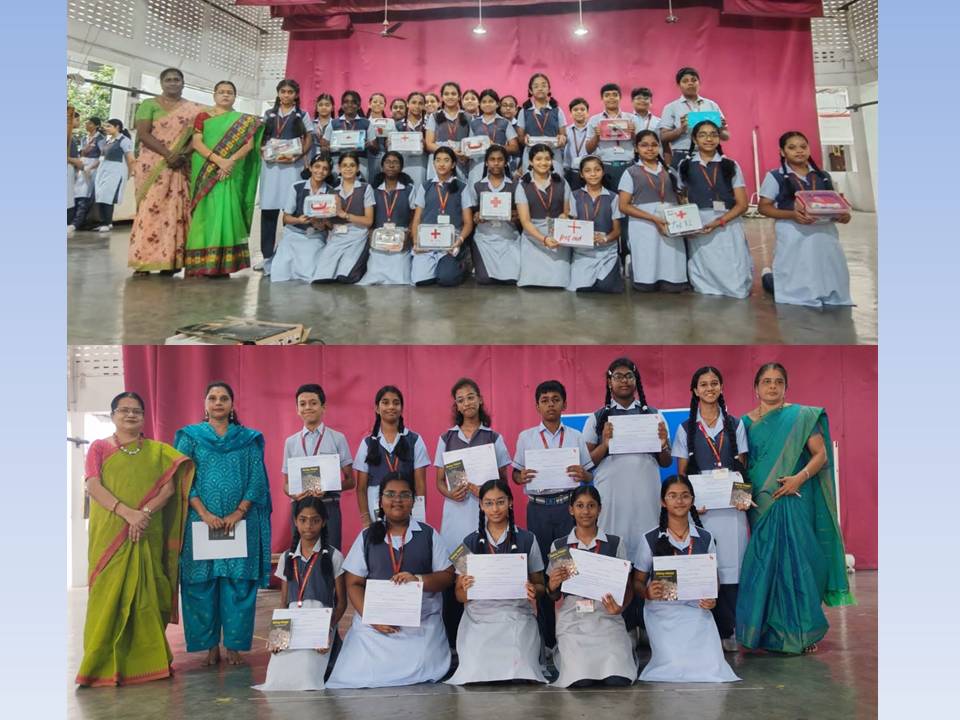 Donation of First Aid Kits by Std VII Students